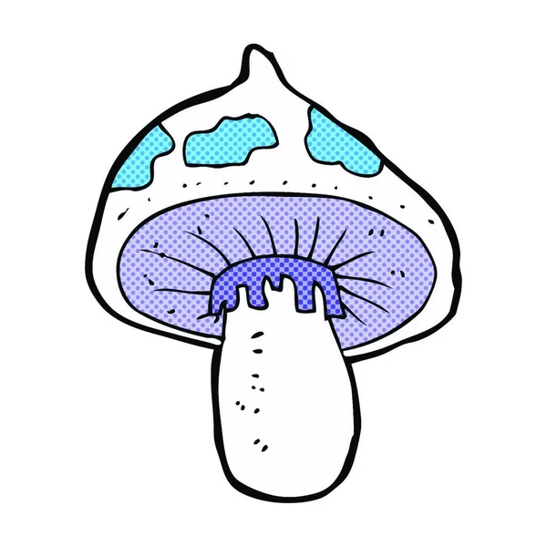 Bande Dessinée Rétro Style Bande Dessinée Toadstool — Image vectorielle