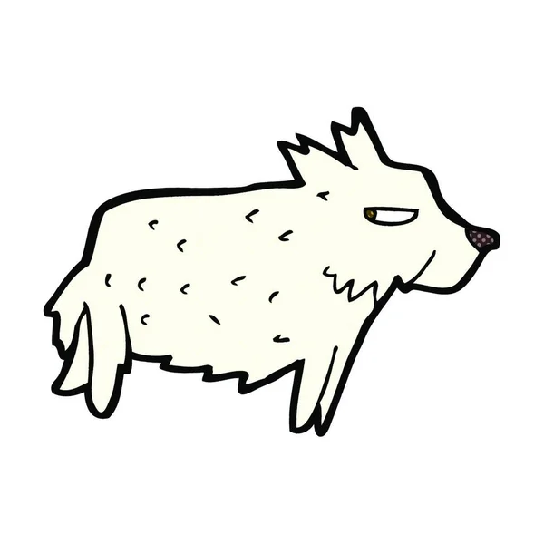 Retro Stripverhaal Stijl Cartoon Terrier — Stockvector