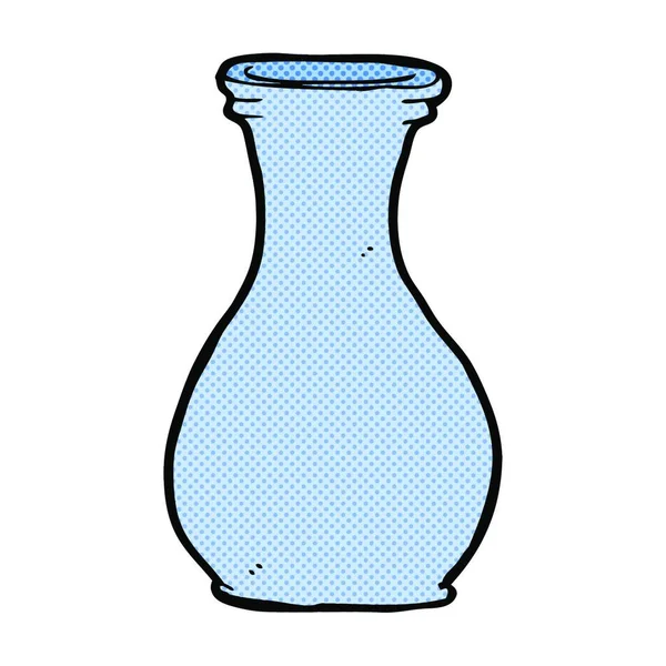 Cartoon Vase Retro Comic Stil — Stockvektor