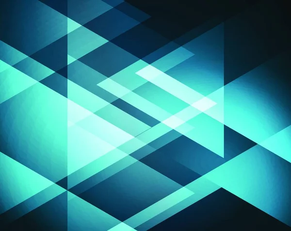 Elegant Geometrisk Bakgrund Elegant Geometrisk Bakgrund Med Glänsande Blå Trianglar — Stock vektor