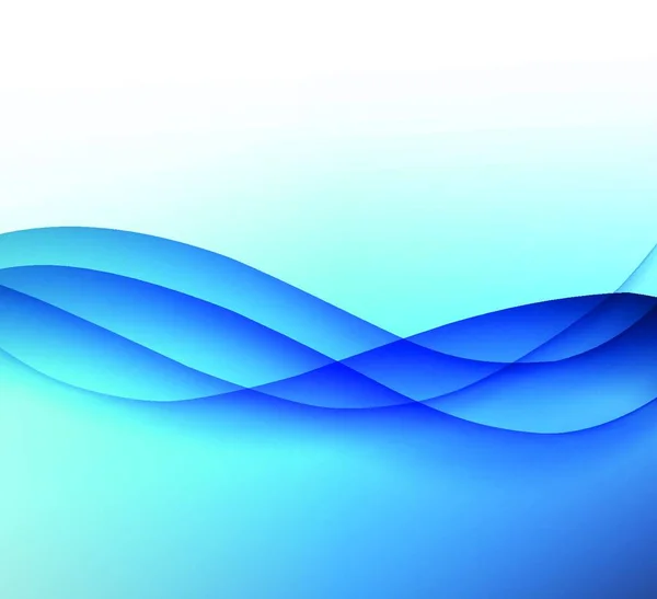 Abstraktes Blaues Farbwellendesign Element Abstraktes Blaues Farbwellendesign Element Blaue Welle — Stockvektor