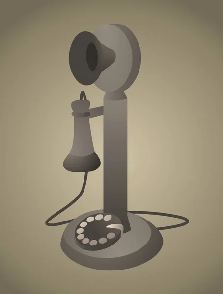 Teléfono Vintage Antiguo Teléfono Antiguo — Archivo Imágenes Vectoriales