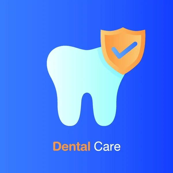 Concepto Cuidado Dental Buena Higiene Dental Prevención Control Tratamiento Dental — Archivo Imágenes Vectoriales