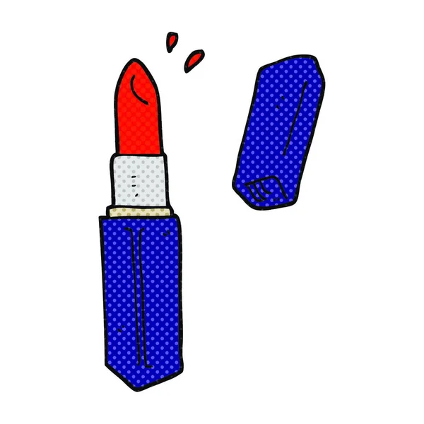 Vrije Hand Getrokken Cartoon Lippenstift — Stockvector