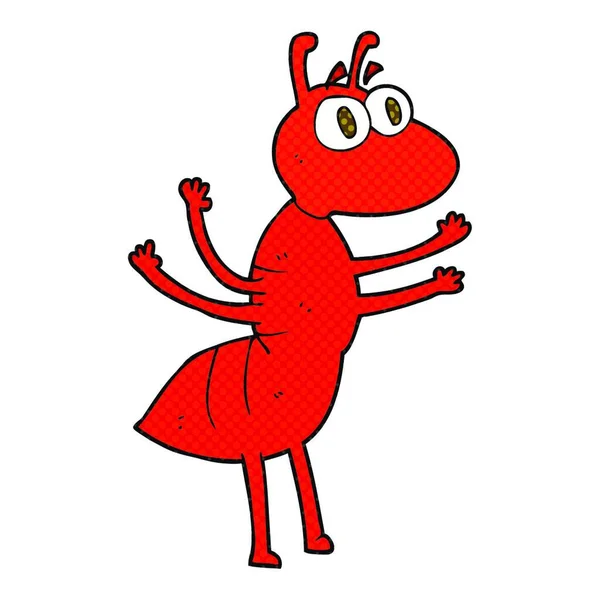Odręczne Kreskówce Mrówka — Wektor stockowy