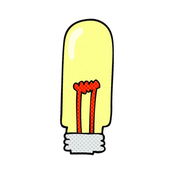 Freehand Drawn Cartoon Light Bulb — Stock Vector