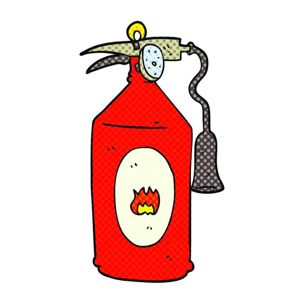 Szabadkézi Rajzolt Karikatúra Tűzoltó Készülék — Stock Vector