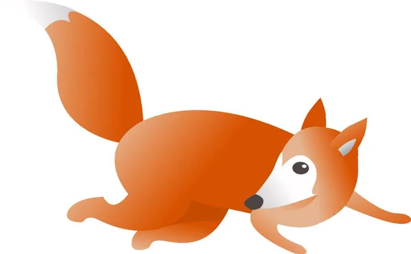 Vulpes Vulpes Fox Animal — Stockový vektor