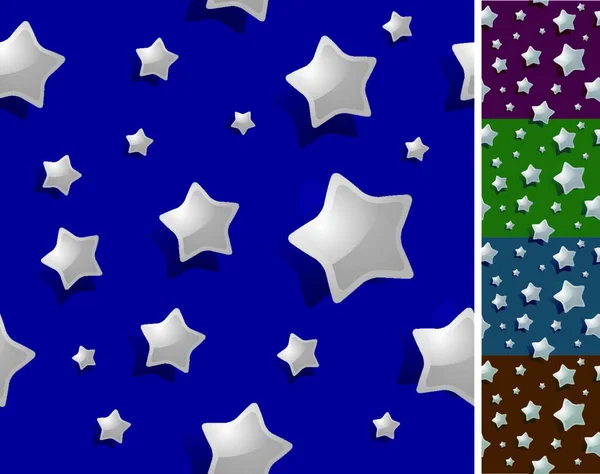 Nahtlose Nacht Sterne Hintergrund Tapete — Stockvektor