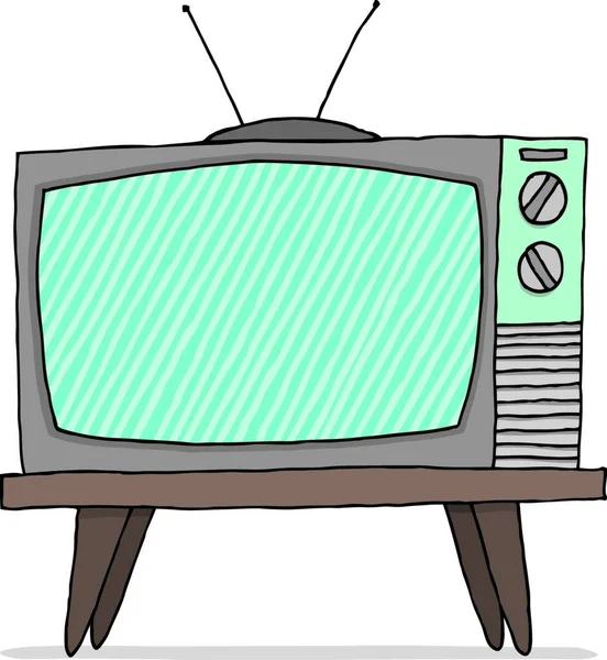 Старовинний Телевізор Набір Несправності — стоковий вектор