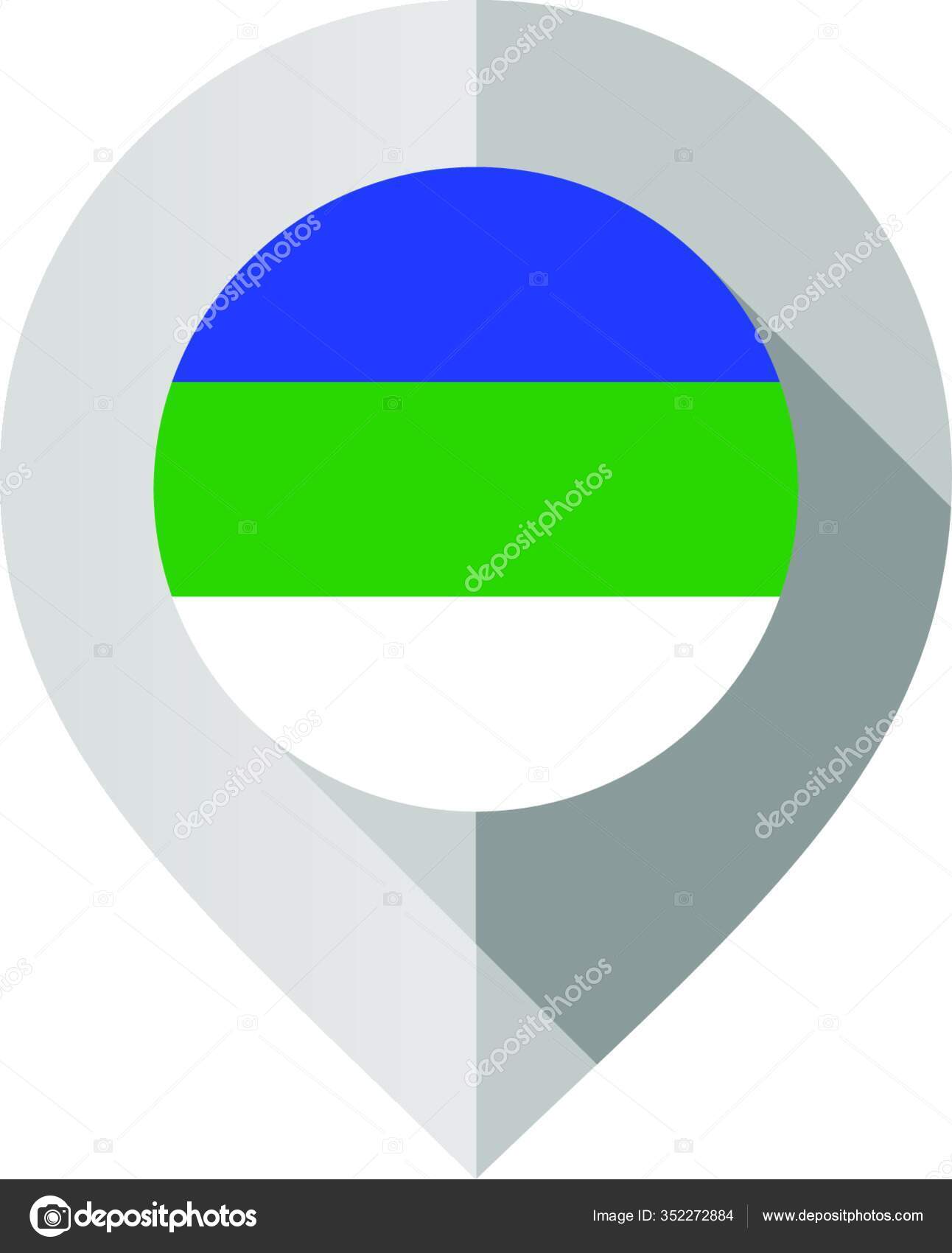 Marker Flag Map Marker Flag Map Vector Illustration White Background