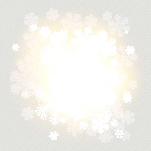 Weihnachten Winter Hintergrund Mit Schneeflocke Vektorillustration — Stockvektor