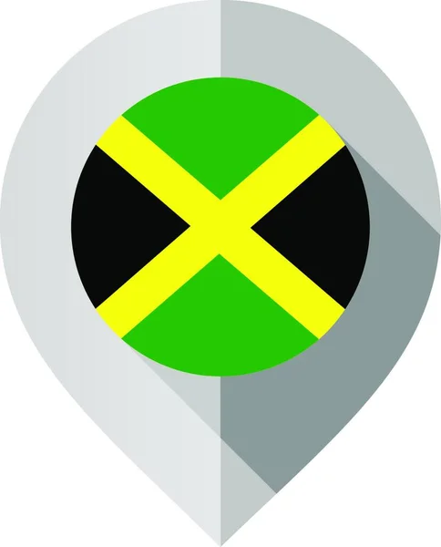 地図用の旗を持つマーカー 地図のためのフラグを持つマーカー 白い背景のベクトルイラスト — ストックベクタ