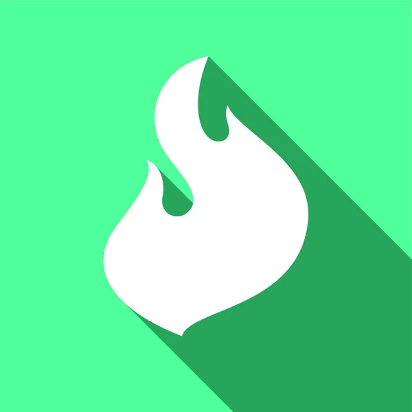 Flammes Feu Mettre Des Icônes Avec Ombre Sur Une Forme — Image vectorielle