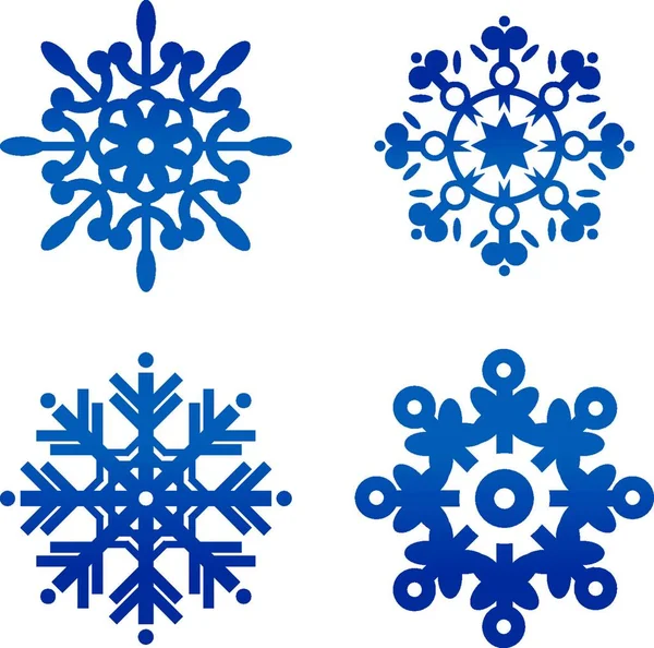 Vectorachtergrond Sneeuwvlokken Winter — Stockvector