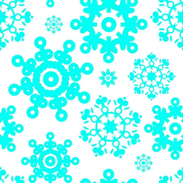 Fond Sans Couture Noël Avec Flocons Neige — Image vectorielle