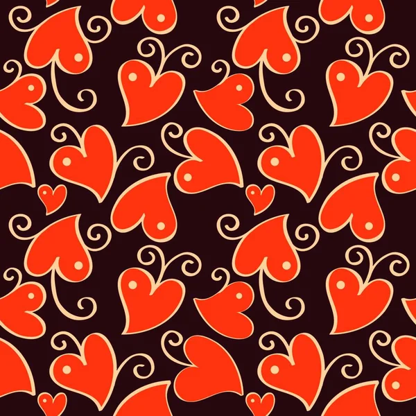 Abstract Background Hearts Vector Illustration — Stock Vector