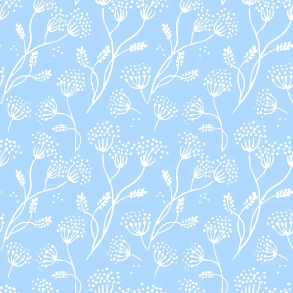 Bright Floral Seamless Pattern — Stock Vector