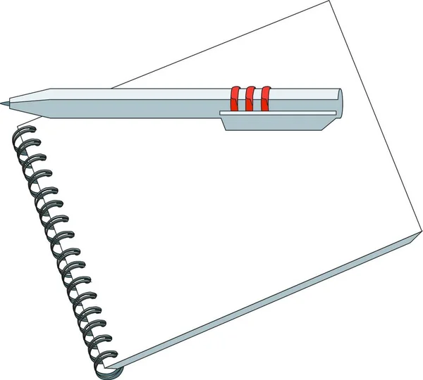 Notas Con Pluma Color — Archivo Imágenes Vectoriales