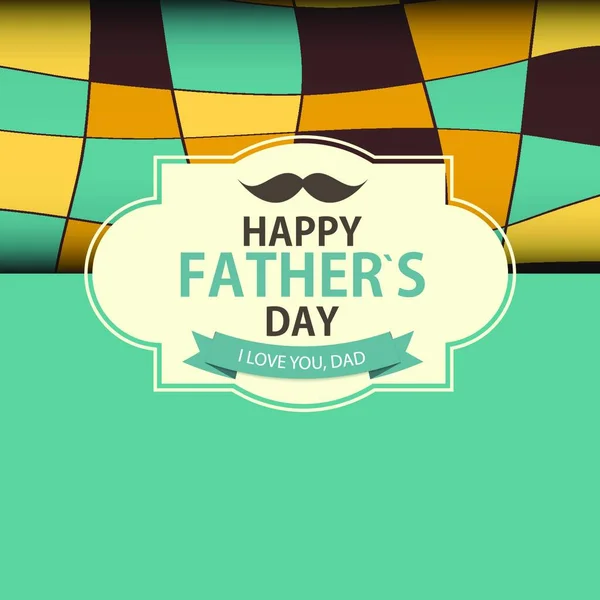 Happy Father Day Poster Card Background Vector Ilustración Eps10 — Vector de stock