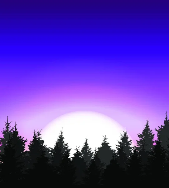 Silhouette Tree Sunset Background Inglês Ilustração Vetorial Eps10 — Vetor de Stock