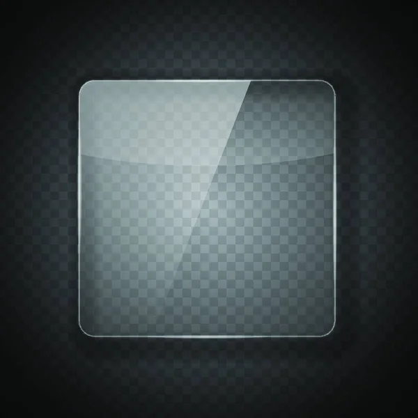 抽象上のガラスフレーム透明な背景 ベクトルイラスト Eps10 — ストックベクタ