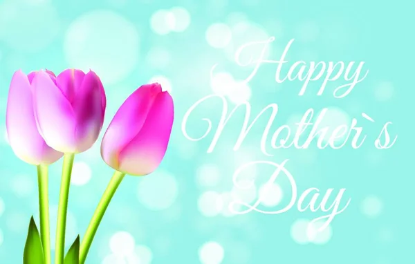 Feliz Día Madre Fondo Lindo Con Flores Ilustración Vectorial Eps10 — Vector de stock