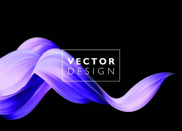 Abstrakte Bunte Vektorhintergrund Farbfluss Flüssigkeitswelle Für Design Broschüre Website Flyer — Stockvektor