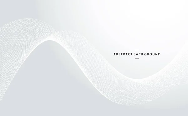 Absztrakt Vektor Háttér Fehér Hullámos Vonalak Brosúra Weboldal Szórólap Design — Stock Vector
