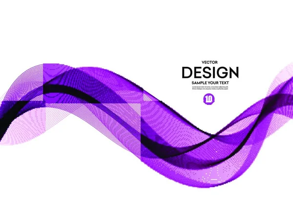要約ベクトル背景 パンフレット ウェブサイト チラシのデザインのためのカラーフロー手線 透明滑らかな波 要約カラフルなベクトル背景 デザインパンフレットの色波 ウェブサイト チラシ — ストックベクタ
