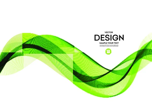 Abstrakter Vektorhintergrund Farbfluss Gewellte Linien Für Broschüren Webseiten Flyer Design — Stockvektor