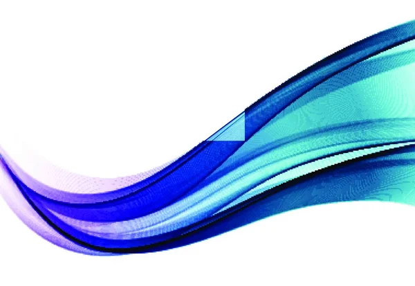 Abstract Vector Background Color Flow Waved Lines Brochure Website Flyer — Stock Vector