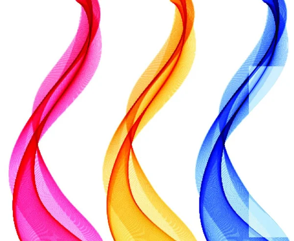 Set Abstract Vector Wave Color Flow Waved Lines Brochure Website — Vector de stock