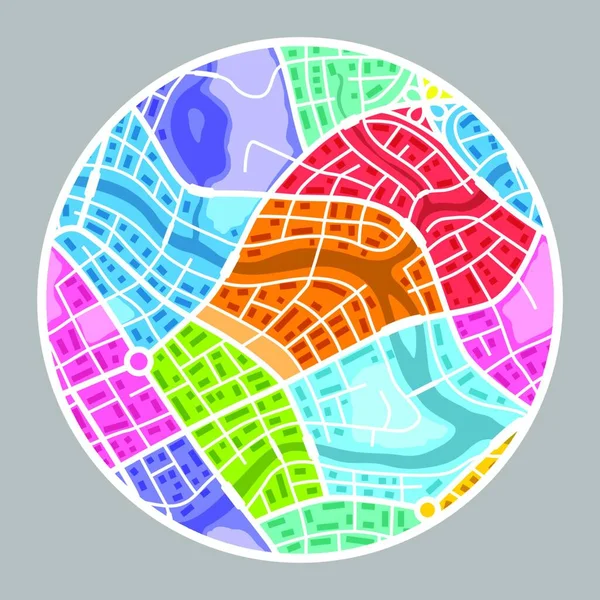Resumo Mapa Cidade Fundo Resumo Mapa Cidade Fundo Plano Cores —  Vetores de Stock