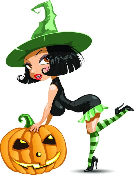 Halloweeni Szörny Halloween Kísérteties Szörny Téma Vektor Művészet Illusztráció — Stock Vector