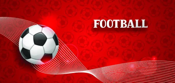 Futbol Toplu Futbol Afişi Spor Illüstrasyonu Futbol Toplu Futbol Afişi — Stok Vektör