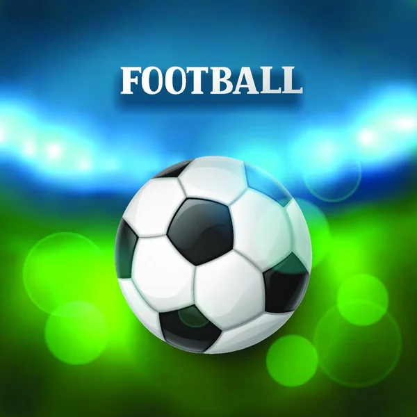 Voetbal Voetbal Spandoek Met Bal Sport Illustratie Voetbal Voetbal Spandoek — Stockvector