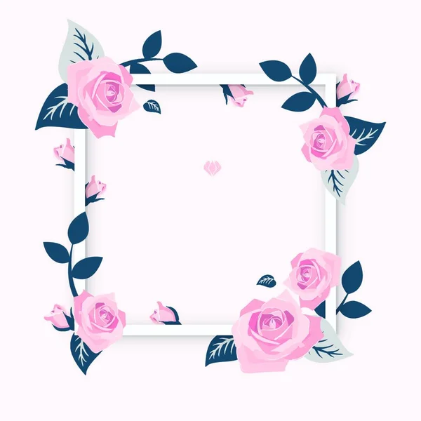 Arte Floral Retro Flores — Vector de stock