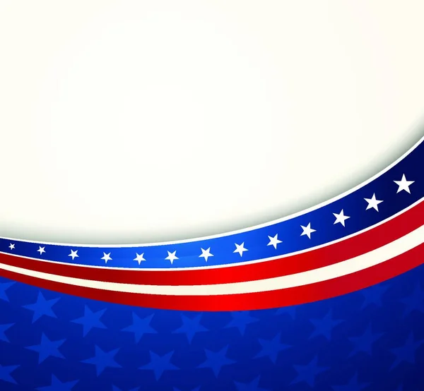 Bandiera Americana Sfondo Patriottico Vettoriale Giorno Dell Indipendenza Giorno Della — Vettoriale Stock