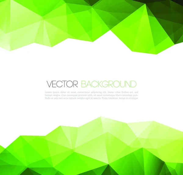 Vector Abstract Colorful Low Poly Geometric Background Template Brochure Design — Stock Vector