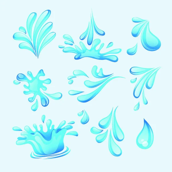 Wasser Thema Vektor Kunst Wasser Thema Vektor Kunst Illustration — Stockvektor