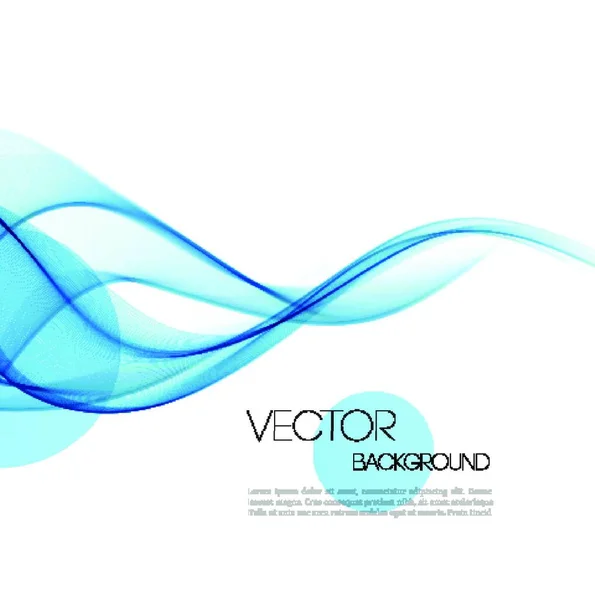 ベクトルアブストラクト青い煙曲線の背景 パンフレットのデザイン 概要曲線の背景 テンプレートパンフレットのデザイン — ストックベクタ