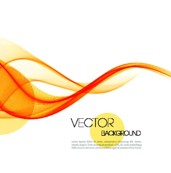 Vektor Abstrakte Orange Geschwungene Rauchige Linien Hintergrund Broschürendesign Abstrakte Geschwungene — Stockvektor