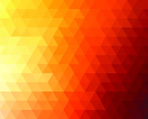 带有橙色和黄色三角形的几何背景 矢量图解 夏日阳光设计 抽象的多边形三角形海报 — 图库矢量图片