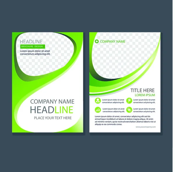 Brochure Profil Entreprise Brochure Brochure Profil Entreprise Livre Brochure Dépliant — Image vectorielle