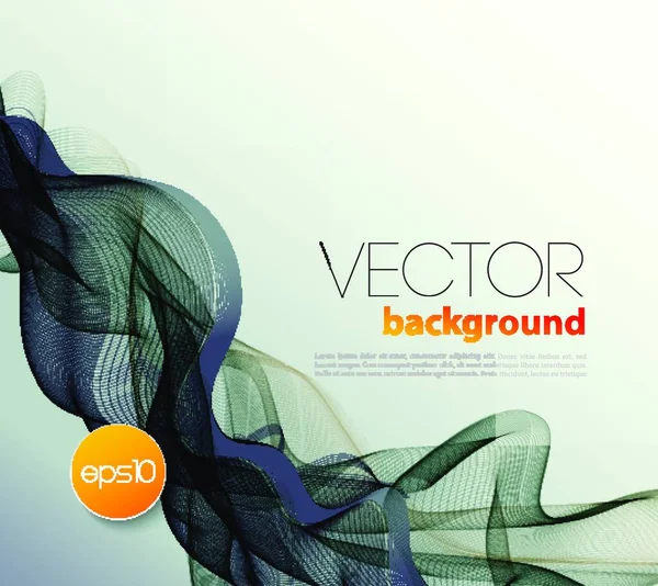 Vector Diseño Folleto Fondo Plantilla Onda Abstracta — Vector de stock