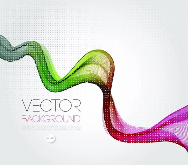 Vector Abstract Wave Template Background Brochure Design Abstrato Onda Modelo —  Vetores de Stock
