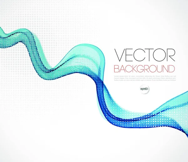 Modèle Onde Vectorielle Abstraite Conception Brochure Fond Modèle Onde Abstraite — Image vectorielle