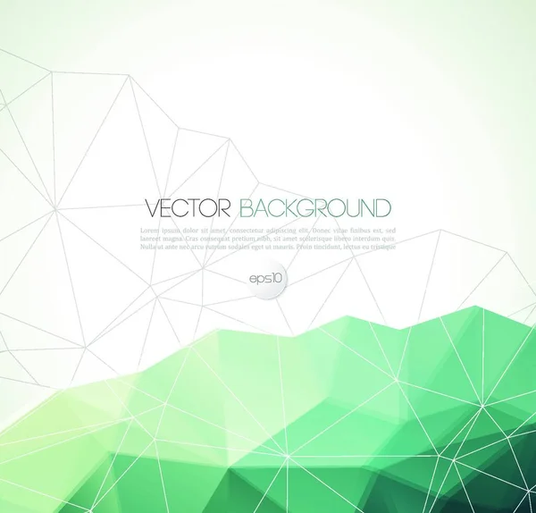 Cor Vetor Banner Geométrico Abstrato Com Triângulo Vector Fundo Geométrico — Vetor de Stock