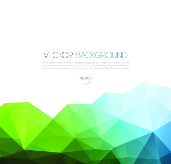 Vector Color Abstract Geometric Banner Triangle — Stock Vector